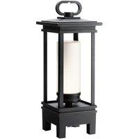 Netlighting South Hope Integrated LED Outdoor Portable Bluetooth Speaker Lantern UK Plug Rubbed Bronze IP44 in Brown