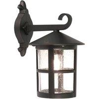 Netlighting Hereford 1 Light Outdoor Wall Lantern Light Black IP43 E27