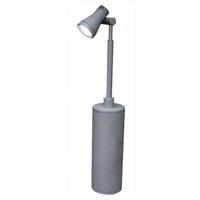 Netlighting Beta Single Head Post Outdoor Spotlight Matt Silver IP54
