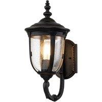 Netlighting Cleveland Outdoor Wall Lantern Weathered Bronze IP44 in Brown