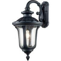 Netlighting Chicago Outdoor Wall Lantern Textured Black IP44