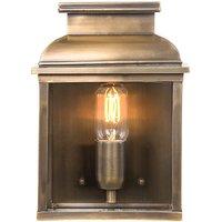Netlighting Old Bailey 1 Light Outdoor Wall Lantern Light Brass IP44 E27 in Yellow