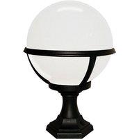 Netlighting Glenbeigh 1 Light Outdoor Pedestal Lantern Black IP44 E27
