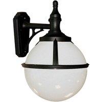Netlighting Glenbeigh 1 Light Outdoor Globe Wall Lantern Light Black IP44 E27