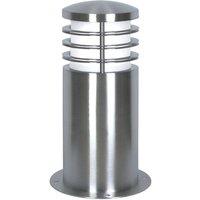Netlighting Sandbanks 1 Light Outdoor Mini Bollard Light Stainless Steel IP44 E27 in Grey