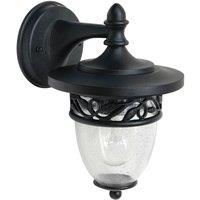 Netlighting Burford 1 Light Outdoor Wall Lantern Light Black IP44 E27
