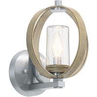 Netlighting Kichler Grand Bank Outdoor Modern Wall Lamp Distressed Antique Grey IP44
