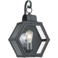 Netlighting Quoizel Heath Outdoor Wall Lantern Mottled Black IP44