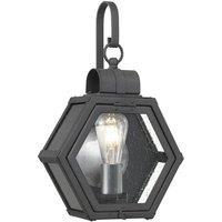 Netlighting Quoizel Heath Outdoor Wall Lantern Mottled Black IP44