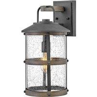Netlighting Hinkley Lakehouse Outdoor Wall Lantern Aged Zinc with Driftwood Grey IP44