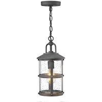 Netlighting Hinkley Lakehouse Outdoor Pendant Ceiling Light Aged Zinc with Driftwood Grey IP44