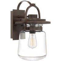 Netlighting Quoizel Lasalle Outdoor Wall Lantern Western Bronze IP44 in Brown