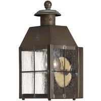 Netlighting Hinkley Nantucket Outdoor Wall Lantern Aged Brass IP44 in Yellow