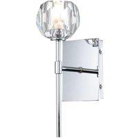 Netlighting Quoizel Regalia Wall Lamp Polished Chrome 3000K IP44 in Grey