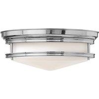 Netlighting Hadley 3 Light Semi Flush Ceiling Light Chrome E27 in Grey
