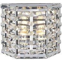 Netlighting Shoal 2 Light Wall Light Polished Nickel E27 in Grey