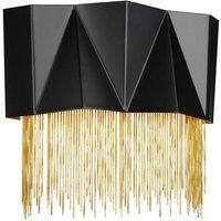 Netlighting Zuma 3 Light Wall Light Satin Black Gold G9