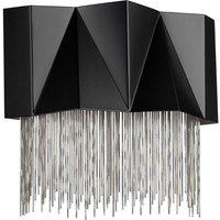 Netlighting Zuma 3 Light Wall Light Satin Black Silver G9