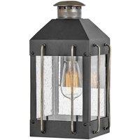Netlighting Hinkley Fitzgerald Outdoor Wall Lantern Textured Black with Burnished Bronze IP44