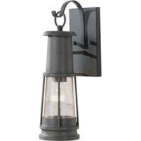Netlighting Chelsea Harbor 1 Light Outdoor Wall Lantern Storm Cloud IP44 E27 in Grey
