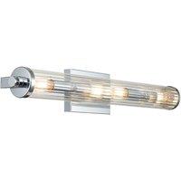 Netlighting Kichler Azores Bathroom Wall Lamp Polished Chrome IP44 in Grey