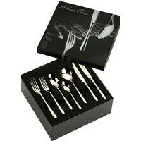 Arthur Price Signature 'Warwick' Stainless Steel 84 Piece 12 Person Boxed Cutlery Set in Silver