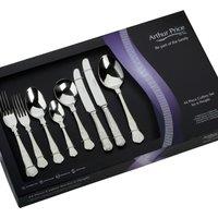 Arthur Price 'Kings' Stainless Steel 44 Piece 6 Person Boxed Cutlery Set in Silver