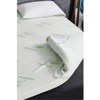 Ezysleep Super Soft Bamboo Bounce Back Foam Mattress Topper - 10cm in White | Size: Single
