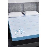 Ezysleep Air Flow Memory Foam Mattress Topper 2 Inch in White | Size: Double