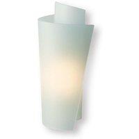 Netlighting Vetro 1 Light Indoor Wall Light Satin Steel Acid Glass in Grey