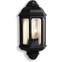 Netlighting Outdoor 1 Light Wall Lantern Black IP44 E27