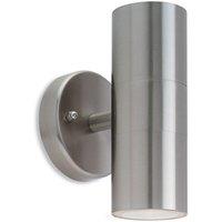 Netlighting Fusion 2 Light Wall Stainless Steel IP44 GU10 in Grey