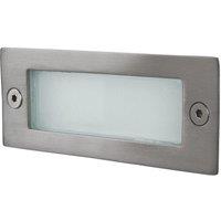 Netlighting Led LED 12 Light Wall & Step Light Stainless Steel IP44 in Grey