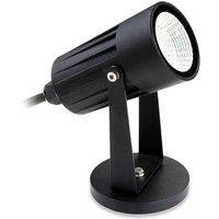Netlighting LED 1 Light Outdoor Wall Light & Spike Spot Black IP44