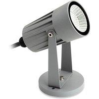 Netlighting LED 1 Light Outdoor Wall Light & Spike Spot Silver IP44