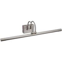 Netlighting Lisa LED Picture Wall Light Brushed Steel in Grey