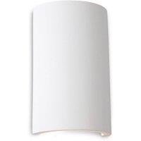 Netlighting Gallery LED 2 Light Round Plaster Indoor Wall Light White White