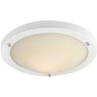 Netlighting Rondo LED 24 Light Flush Ceiling Light Matt White Opal Glass IP44