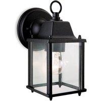 Netlighting Coach 1 Light Lantern Wall Light Black E27