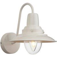 Netlighting Fisherman 1 Light Indoor Dome Wall Light Cream Clear Glass E14 in Beige