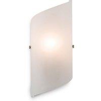 Netlighting Torino 1 Light Glass Indoor Wall Light Frosted Glass E14 in Clear