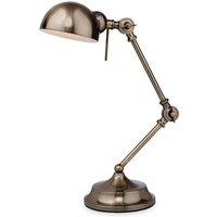Netlighting Beau 1 Light Table Lamp Antique Brass E14 in Gold