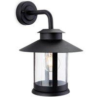 Netlighting Roma 1 Light Outdoor Wall Lantern Black IP44 E27