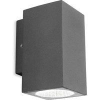Netlighting Dino LED 1 Light Single Outdoor Wall Light Graphite IP65 in Black