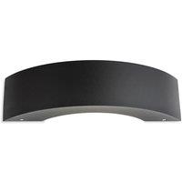 Netlighting Arch Integrated LED Outdoor Wall Light Graphite IP65 in Black