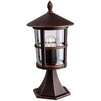 Netlighting Stratford 1 Light Outdoor Lantern Pillar Bronze IP44 E27