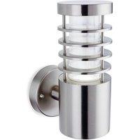 Netlighting Tamar Outdoor Integrated LED Modern Wall Light Stainless Steel IP44 in Grey