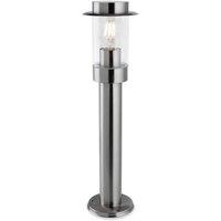 Netlighting Darwin Outdoor Bollards Stainless Steel IP44 E27 in Grey