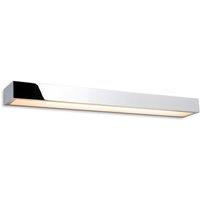 Netlighting Zulu Bathroom Down Light LED Wall Light 600mm Chrome with Opal Glass Diffuser IP44 in Grey