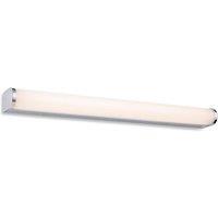 Netlighting Bravo Bathroom LED Wall Light 600mm Chrome with Opal Diffuser IP44 in Grey